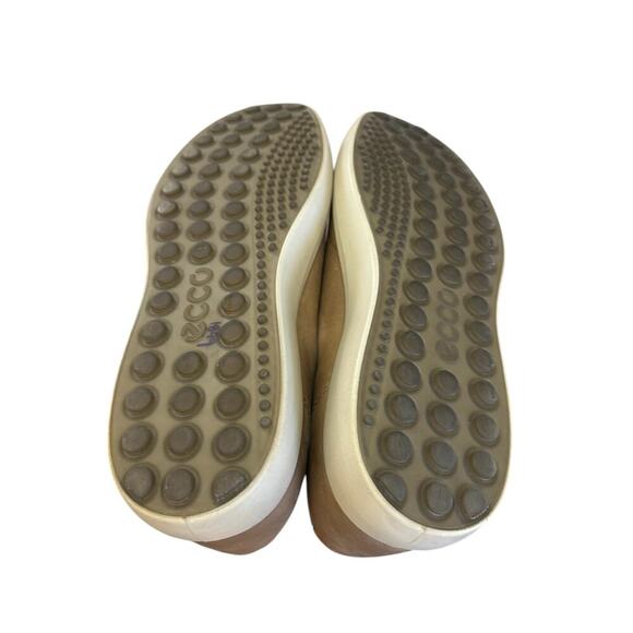 Ecco Men's Soft 7 Lace-up Leather Cap Toe Sneaker Navajo Brown Size 11/45 - Picture 9 of 9